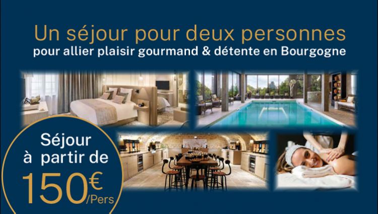Pleasure and relaxation stay in Burgundy at very affordable prices!